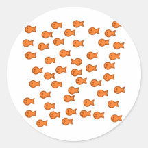 Swimming Against the Rest Round Sticker