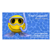 Swimming and Diving Business Cards