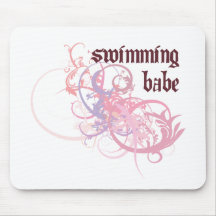 Swimming Babe Mouse Mats