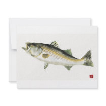 Swimming Bass invitations