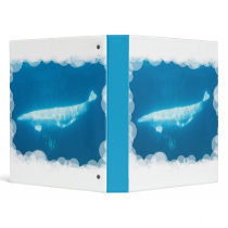Swimming Beluga Whales Binder