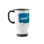 Swimming Beluga Whales Plastic Travel Mug