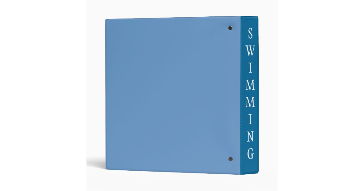 Swimming Binder Zazzle