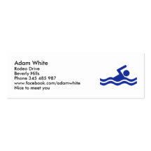 Swimming Business Cards