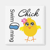 Swimming Chick Fridge Magnets