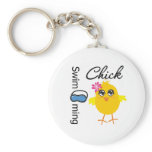 Swimming Chick keychains