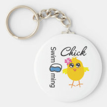 Swimming Chick Key Chains