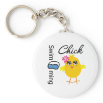 Swimming Chick Key Chains