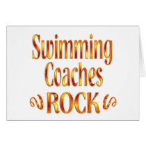 Swimming Coaches Rock Card