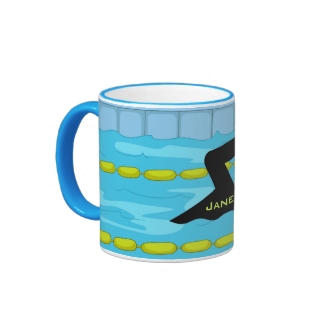Swimming Design Coffee Mug