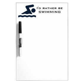 Swimming Design Dry Erase Board
