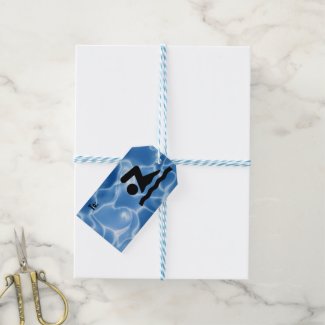Swimming Design Gift Tags