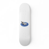Swimming Dolphin Custom Skateboard