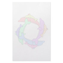 Swimming Dolphins And Babies stationery by mydeas Swimming Dolphins And Babies stationery