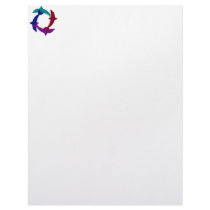 Swimming Dolphins letterhead by mydeas Swimming Dolphins letterhead