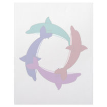 Swimming Dolphins letterhead by mydeas Swimming Dolphins letterhead