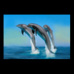 Swimming Dolphins posters