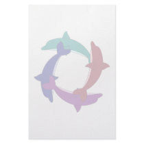 Swimming Dolphins stationery by mydeas Swimming Dolphins stationery
