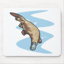 swimming duckbilled platypus mousepads by doonidesignsanimals swimming duckbilled platypus mousepads