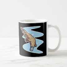 swimming duckbilled platypus mug