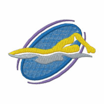 Swimming embroidered shirts