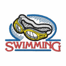 Swimming embroidered shirts