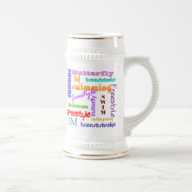 Swimming Everywhere Stein Coffee Mug