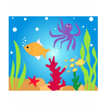 Swimming fishes t-shirts