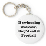 Swimming Football Keychains