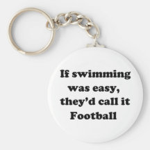 Swimming Football Keychains