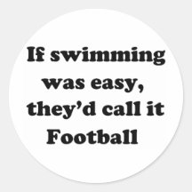 Swimming Football Sticker