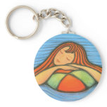 Swimming Girl Keychain