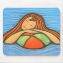 Swimming Girl mousepads by VioDeSign Swimming Girl mousepads