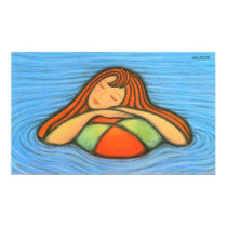 Swimming Girl posters