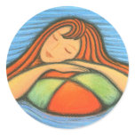 Swimming Girl Sticker