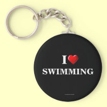 Swimming: I Love Swimming keychain keychains
