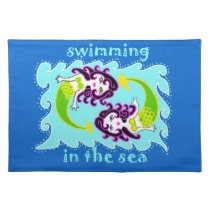 Swimming in the Sea Place Mat