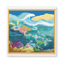 Swimming in tropical seas magnets by Annaart Swimming in tropical seas magnets