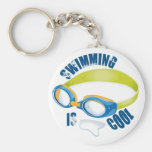 SWIMMING IS COOL KEYCHAINS