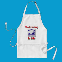 Swimming Is Life aprons
