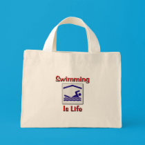 Swimming Is Life bags