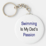 Swimming Is My Dad's Passion Key Chains