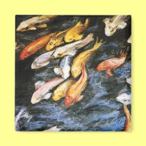 Swimming Koi Fish Magnet