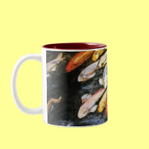 Swimming Koi Fish Mug mugs