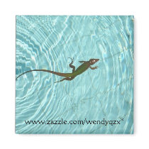 Swimming Lizard magnets by wendyqzx Swimming Lizard magnets