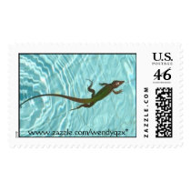 Swimming Lizard postage