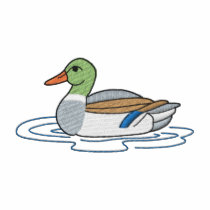 Swimming Mallard embroidered shirts by ZazzleEmbroidery Swimming Mallard embroidered shirts