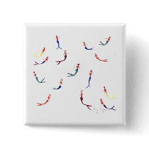 Swimming Mermaids Button
