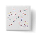 Swimming Mermaids Button by ginyhogan Swimming Mermaids Button