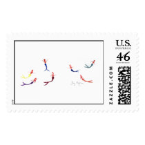 Swimming Mermaids Custom Postage postage